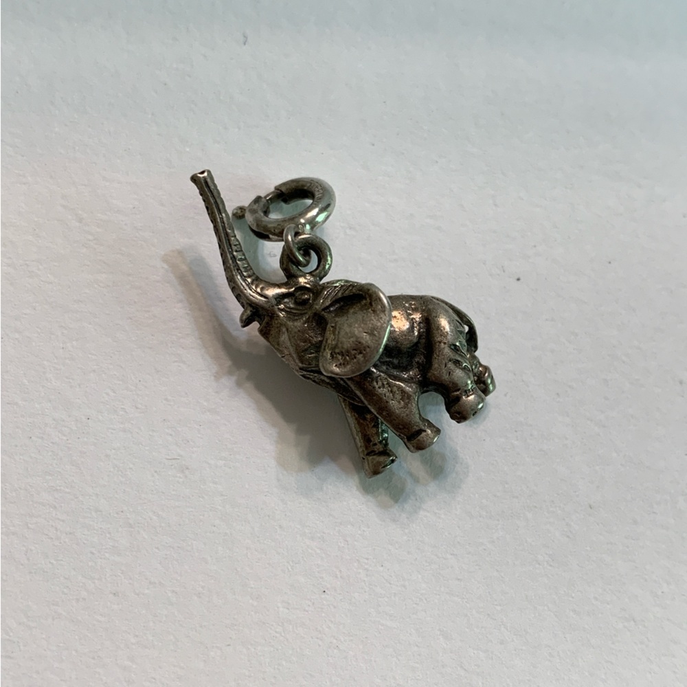 .925 Pure Sterling Silver Elephant Charm